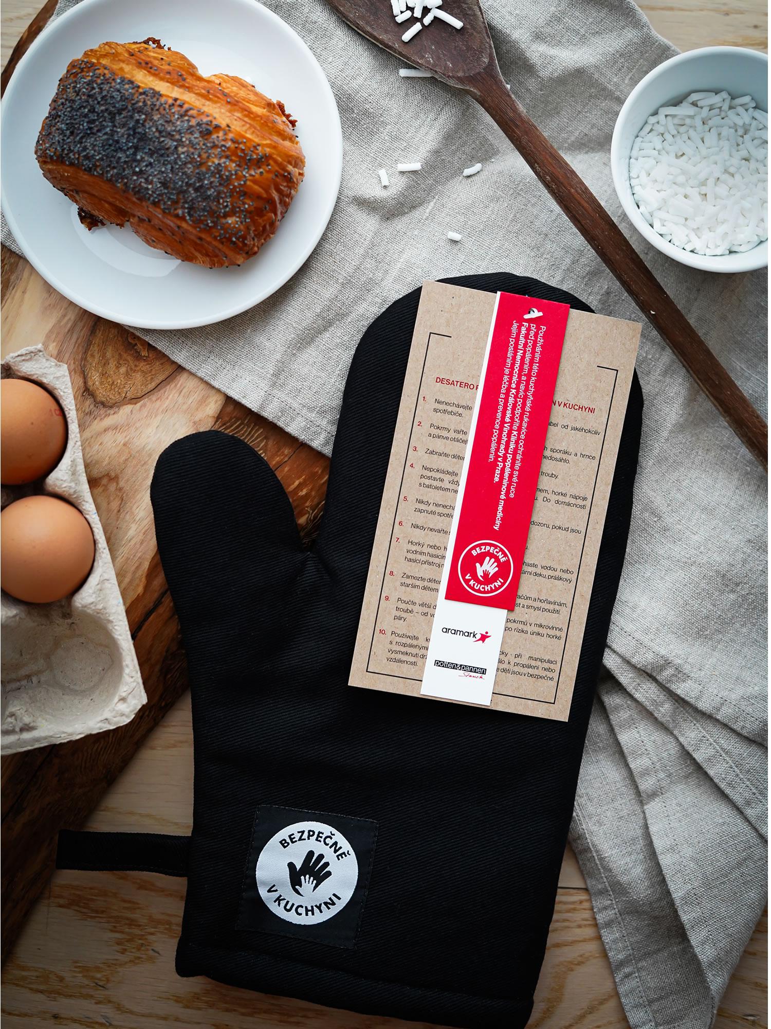 Kuchyňská chňapka Bezpečně v kuchyni 