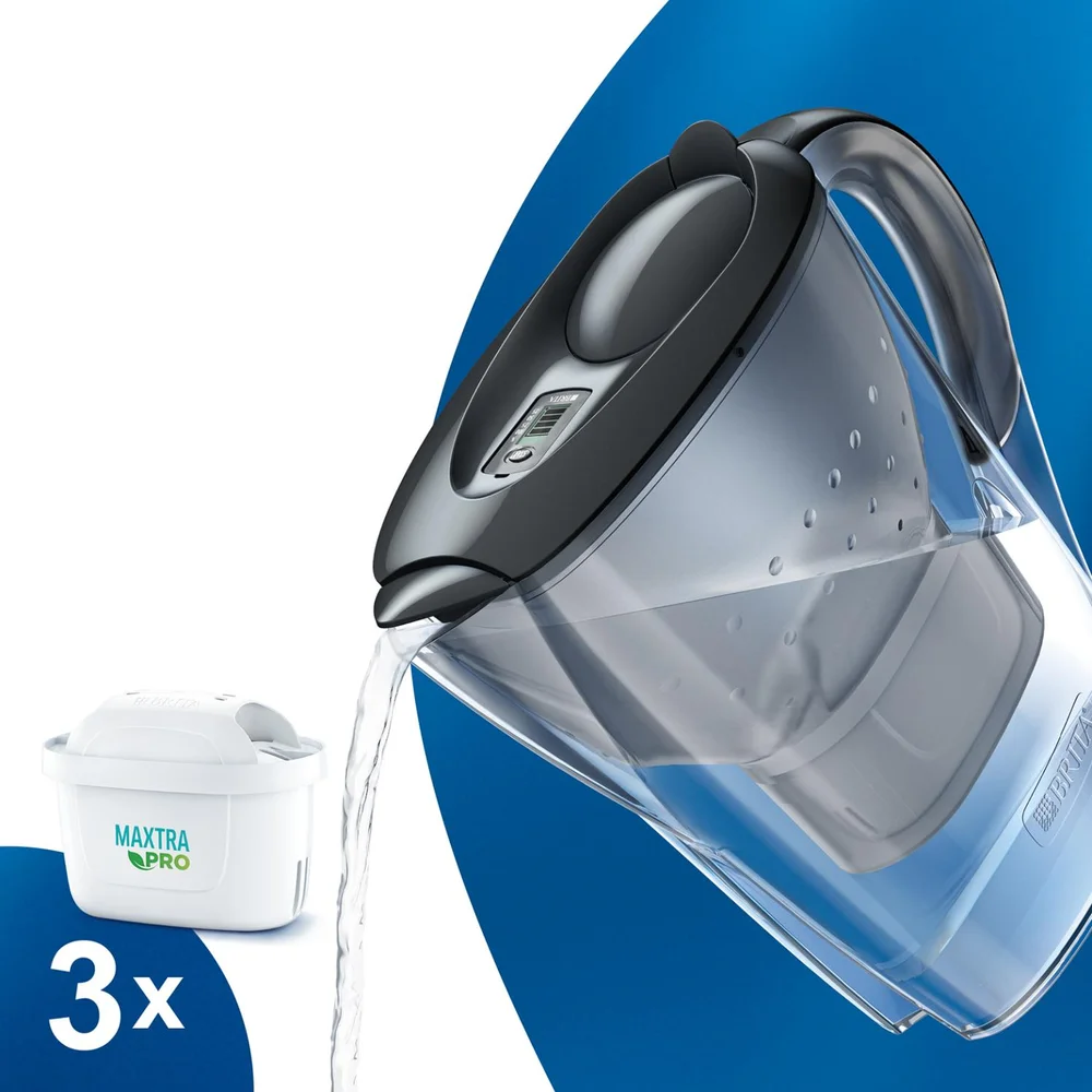 Sada filtrační konvice Marella, 2,4 l, grafitová + 3 filtry Maxtra Pro Pure Peformance