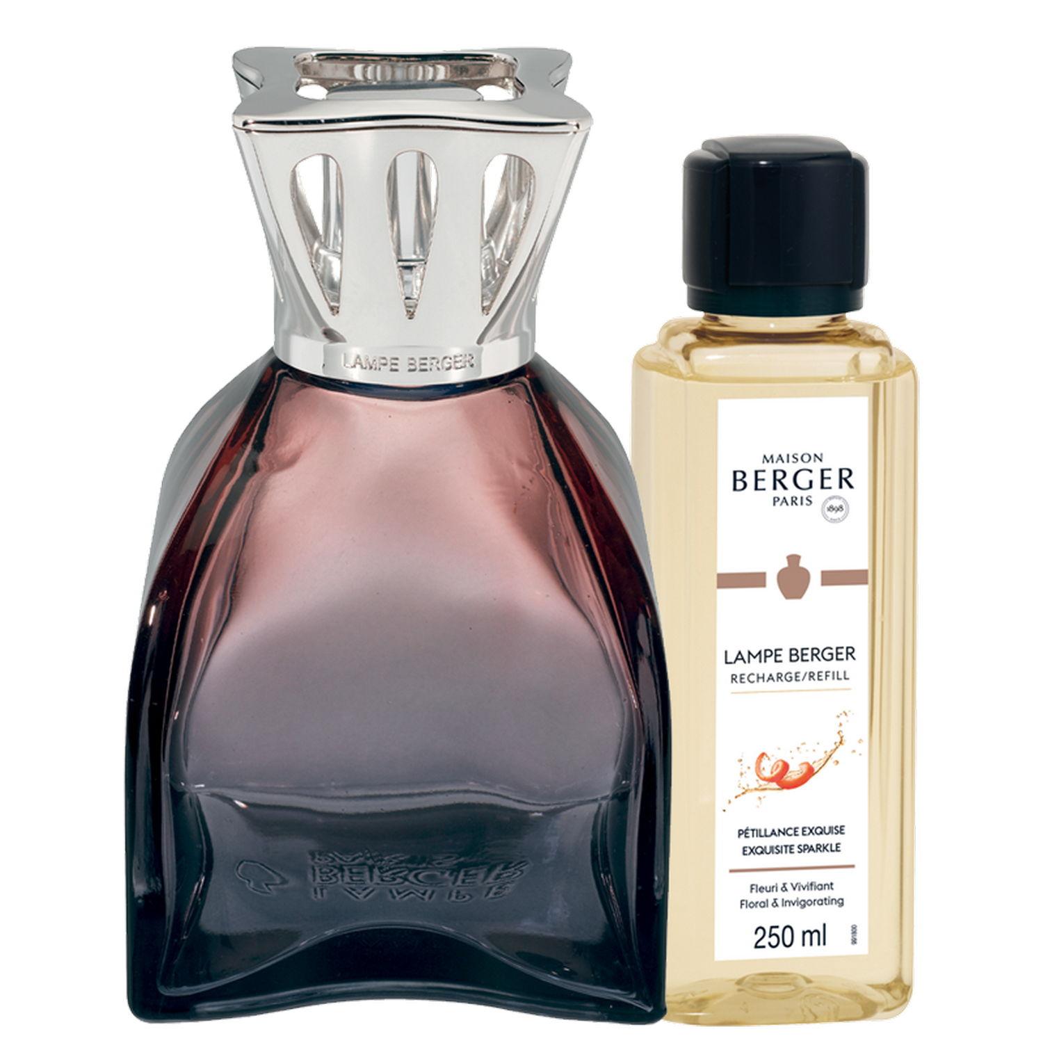 Katalytická lampa Lilly, růžová + náplň Intenzivní třpyt, 250 ml