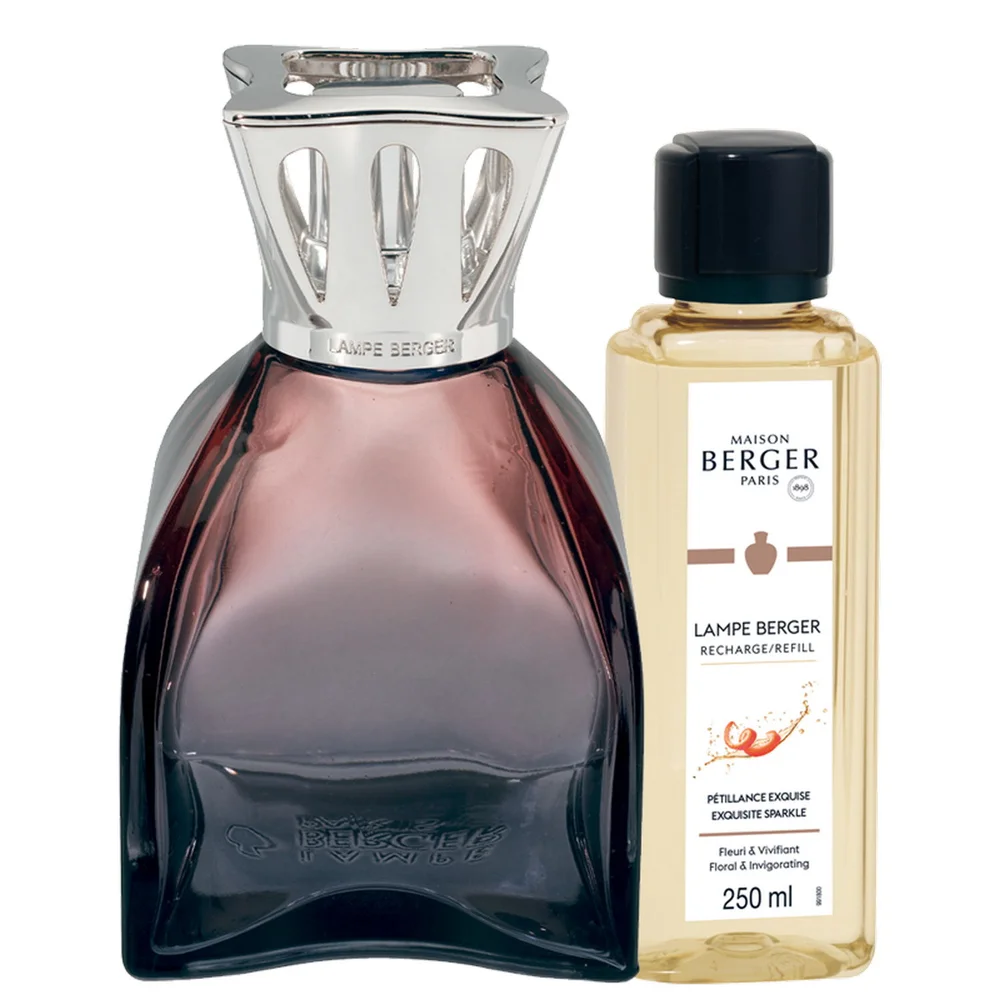 Katalytická lampa Lilly, růžová + náplň Intenzivní třpyt, 250 ml