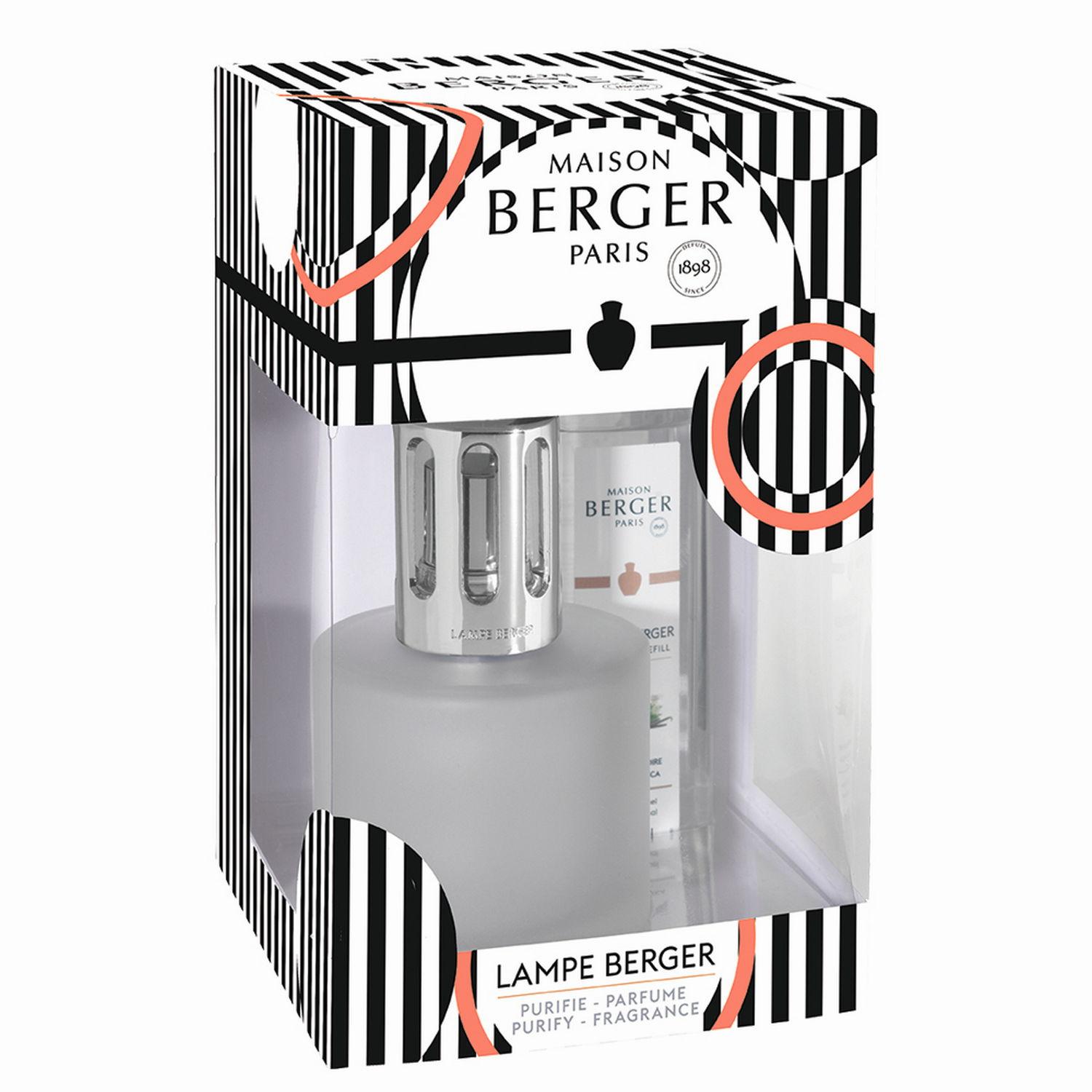 Katalytická lampa Illusion, frosted + náplň Černá Angelika, 250 ml