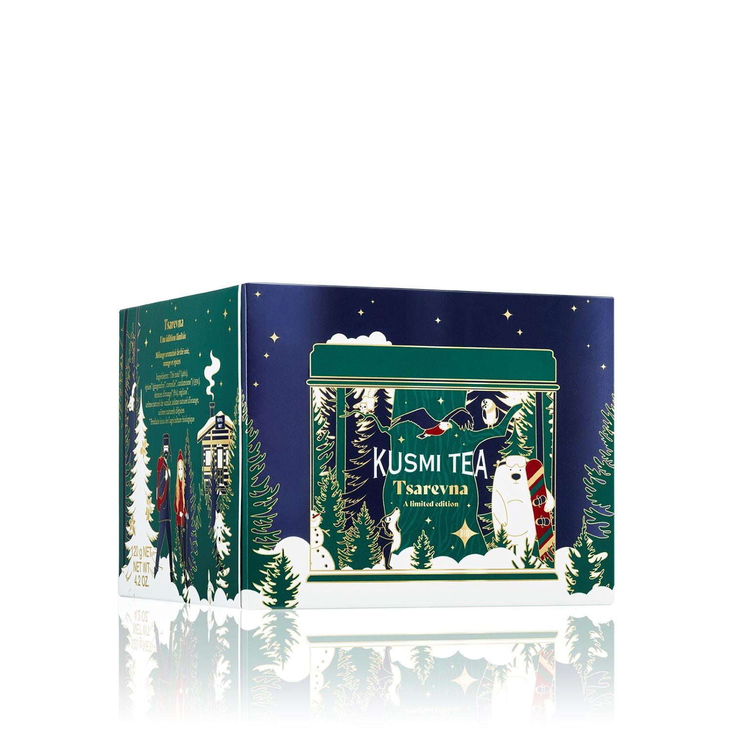 Porcovaný černý vánoční čaj Tsarevna Bio, 20 sáčků