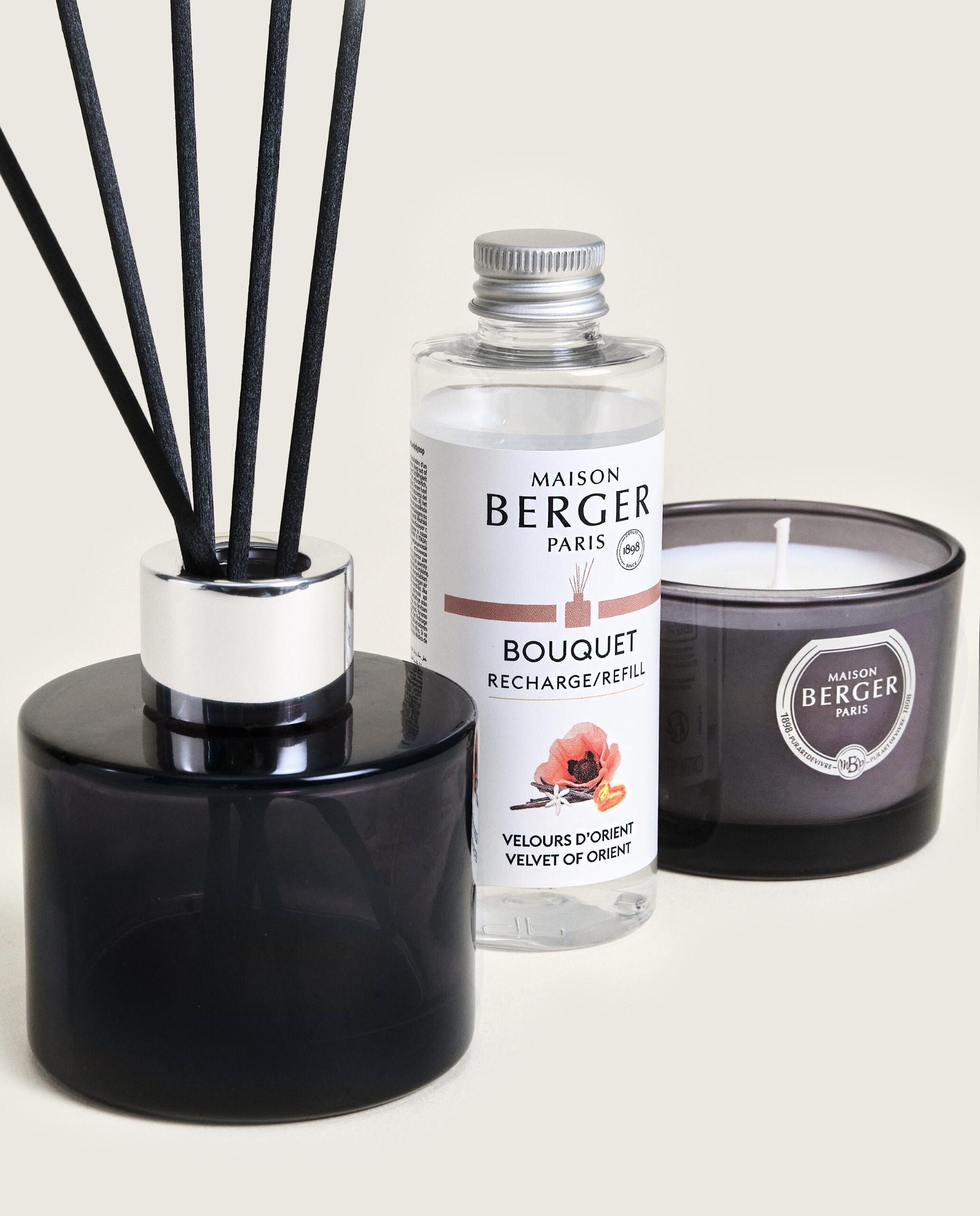 Dárková sada Duo Mini Variation: aroma difuzér s náplní 90 ml + svíčka 80 g, Samet z Orientu