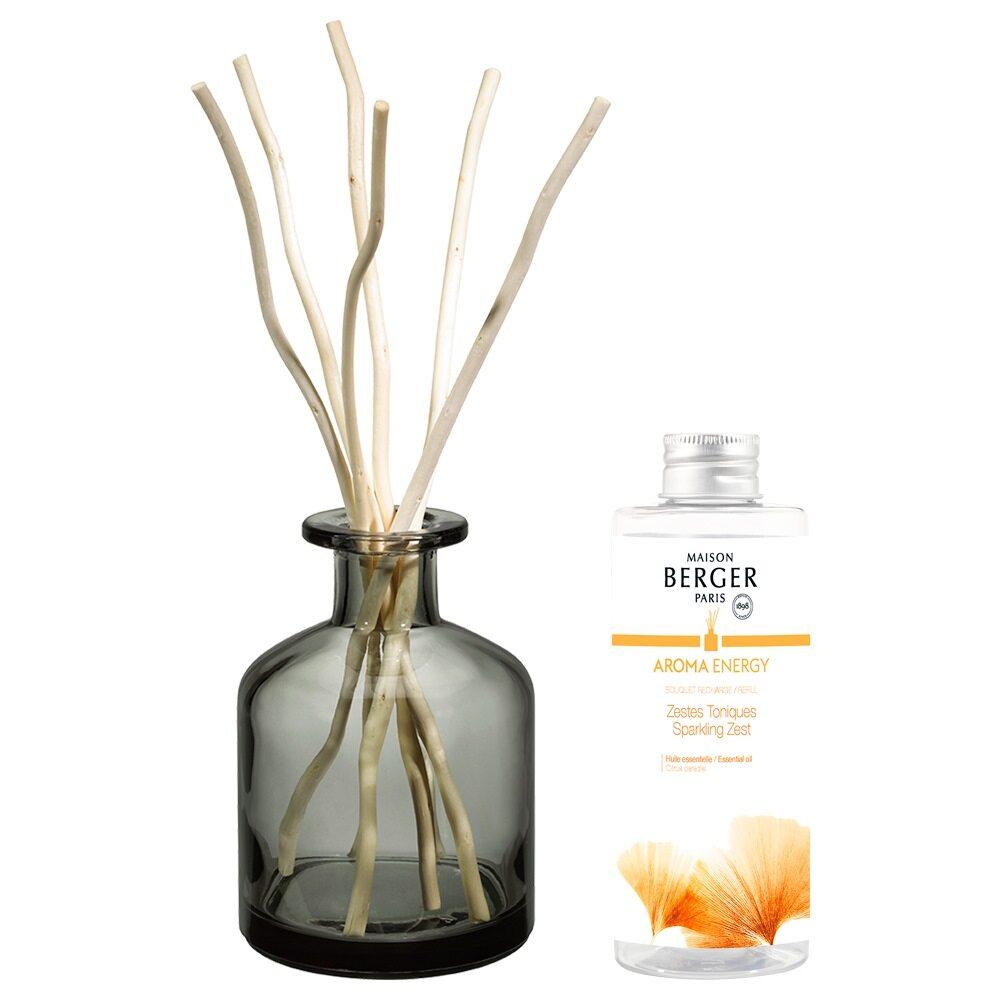 Difuzér s vrbovými tyčinkami + náplň Aroma Energy – Čerstvé tonikum 180 ml