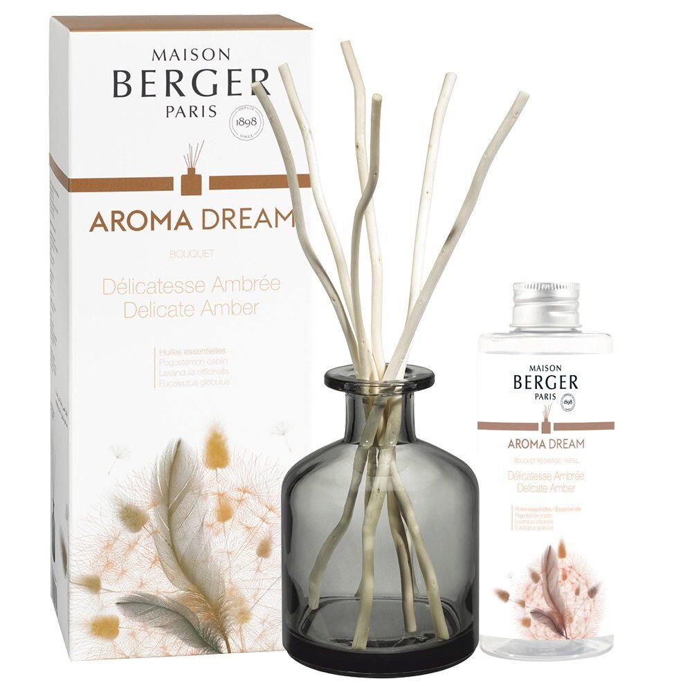 Difuzér s vrbovými tyčinkami + náplň Aroma Dream – Jemná ambra 180 ml