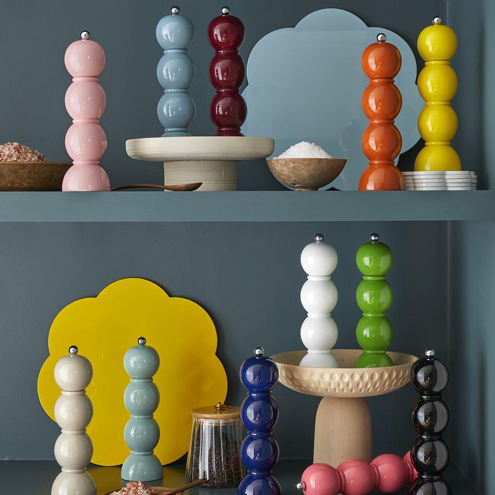 Mlýnek na sůl nebo pepř Bobbin, 24 cm, tyrkysová Eau de Nil