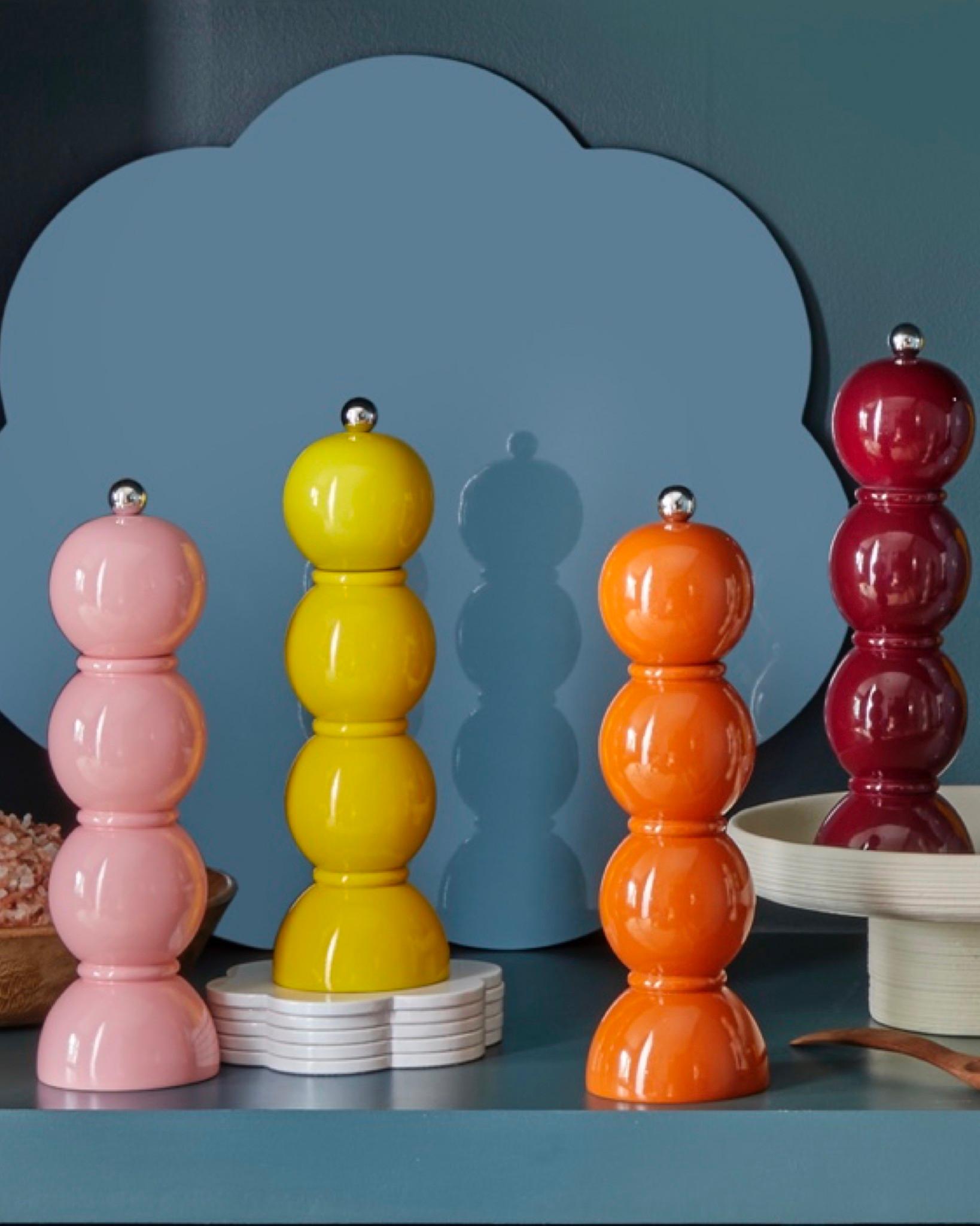 Mlýnek na sůl nebo pepř Bobbin, 24 cm, světle růžová