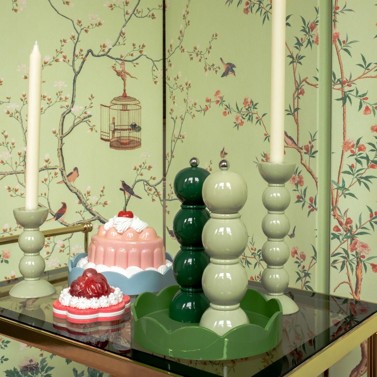 Mlýnek na sůl nebo pepř Bobbin, 24 cm, tmavě zelená