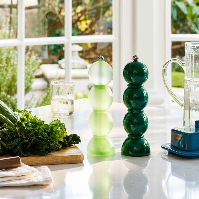 Mlýnek na sůl nebo pepř Bobbin, 24 cm, tmavě zelená