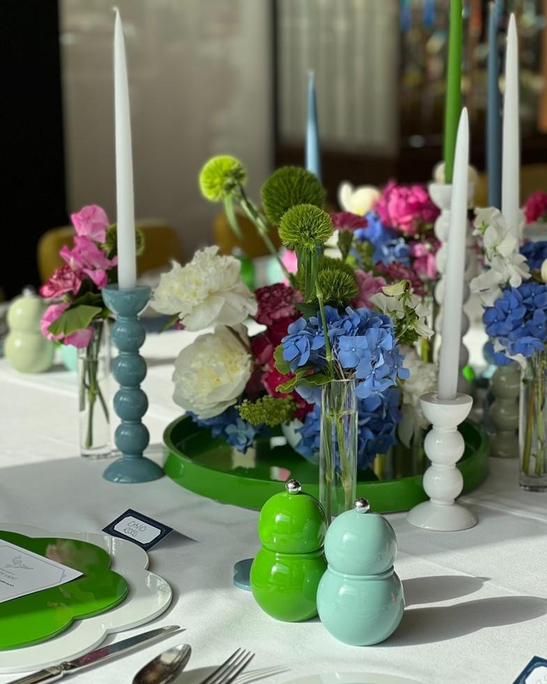 Mlýnek na sůl nebo pepř Chubbie, 12 cm, tyrkysová Eau de Nil