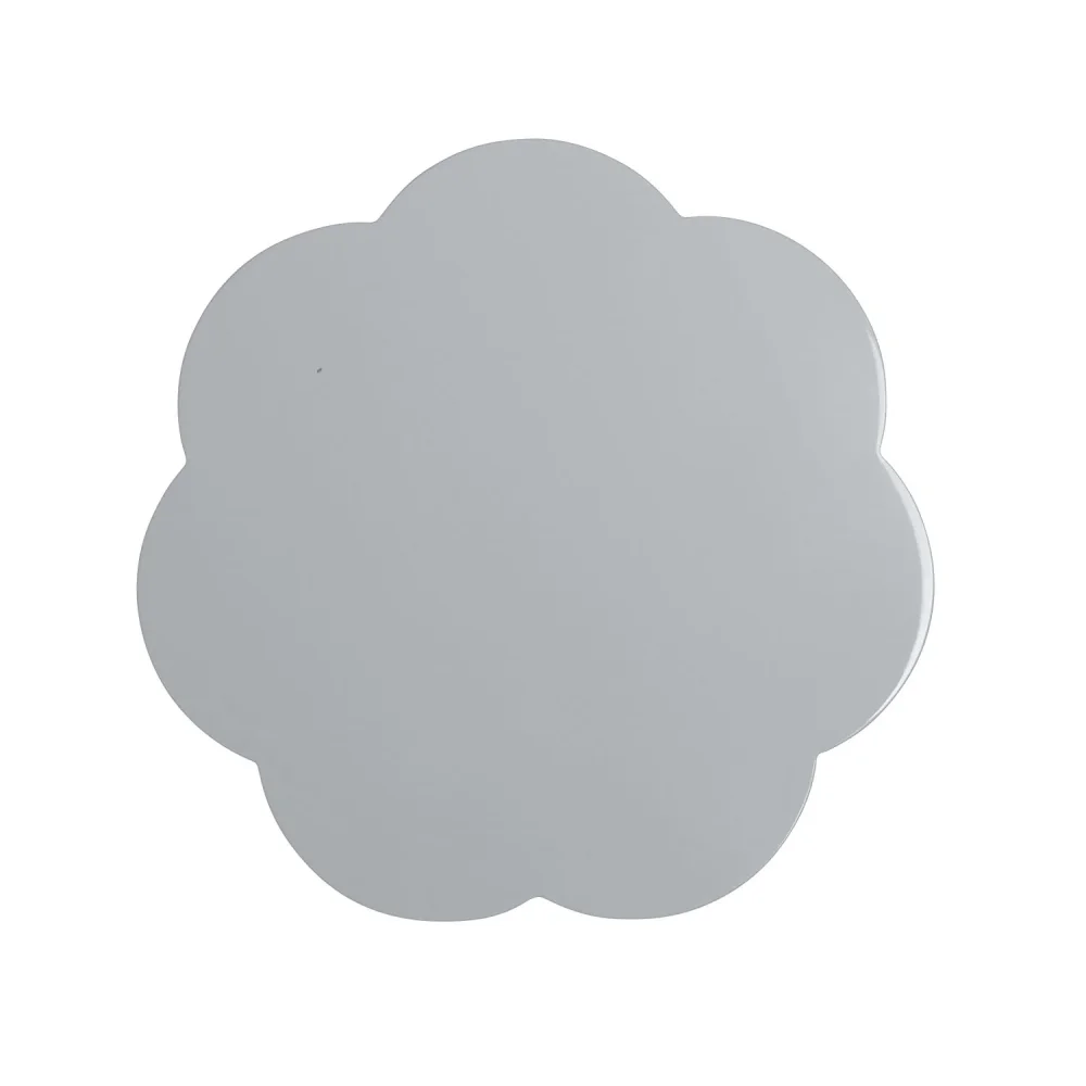 Lakované prostírání Chiffon Lacquer, Ø 33 cm, 4 ks, šedá