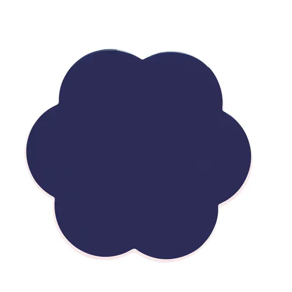 Lakované podtácky Scallop Coasters, Ø 12 cm, 4 ks, tmavě modrá