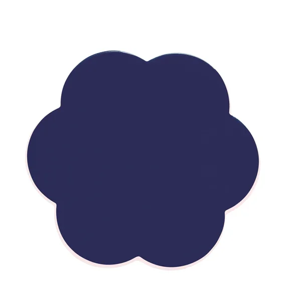 Lakované podtácky Scallop Coasters, Ø 12 cm, 4 ks, tmavě modrá