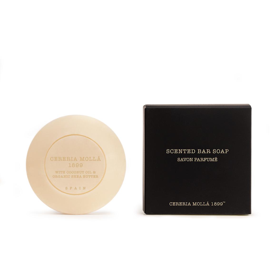Parfemované mýdlo Amber & Sandalwood, 100 g, černá