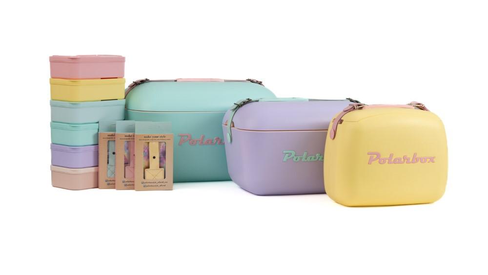 Chladicí box POP Summer style, 6 l, tyrkysová/růžová