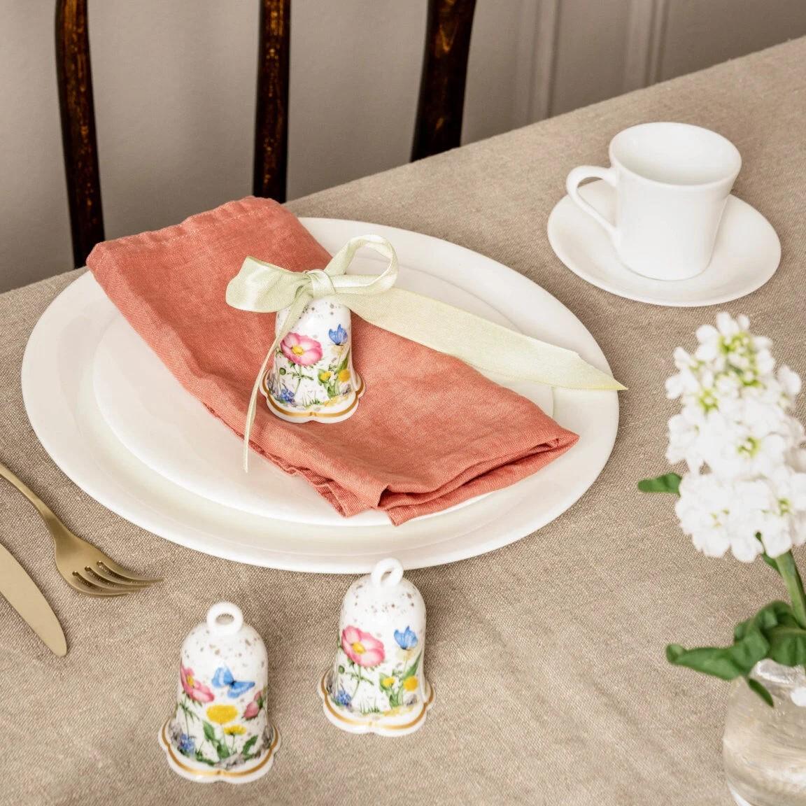 Velikonoční porcelánová závěsná dekorace srdce "Koťátko", 7 cm