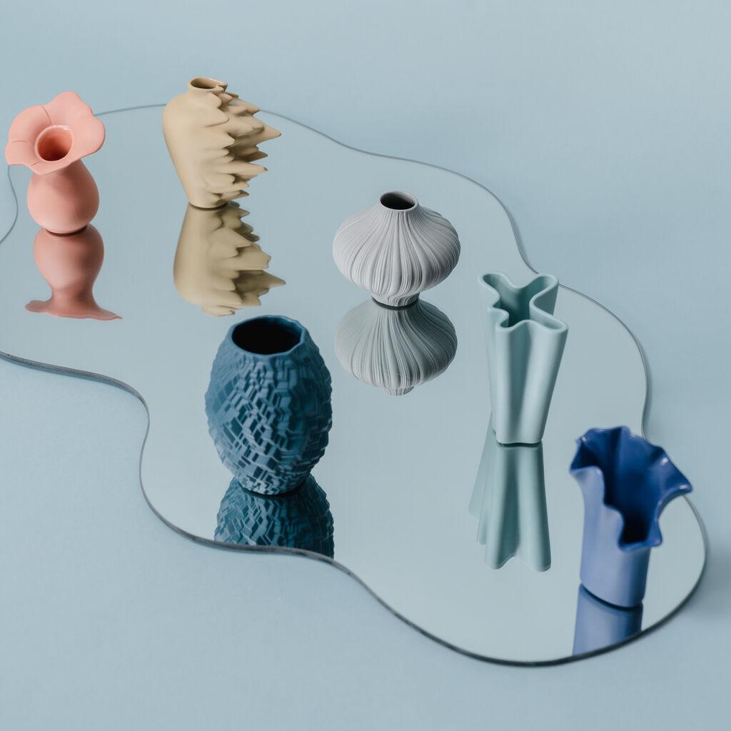 Mini váza Fast, 9 cm, Fossil okrová