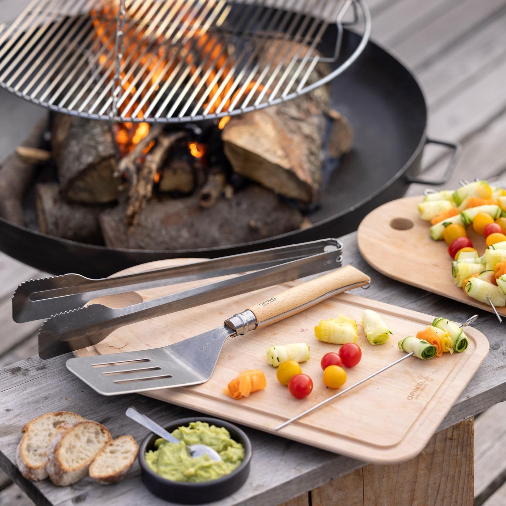 BBQ set, nůž N°12, obracečka, kleště