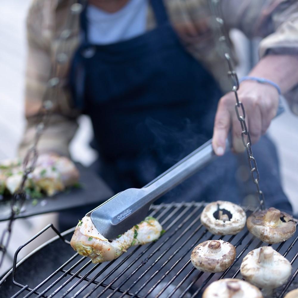 BBQ set, nůž N°12, obracečka, kleště