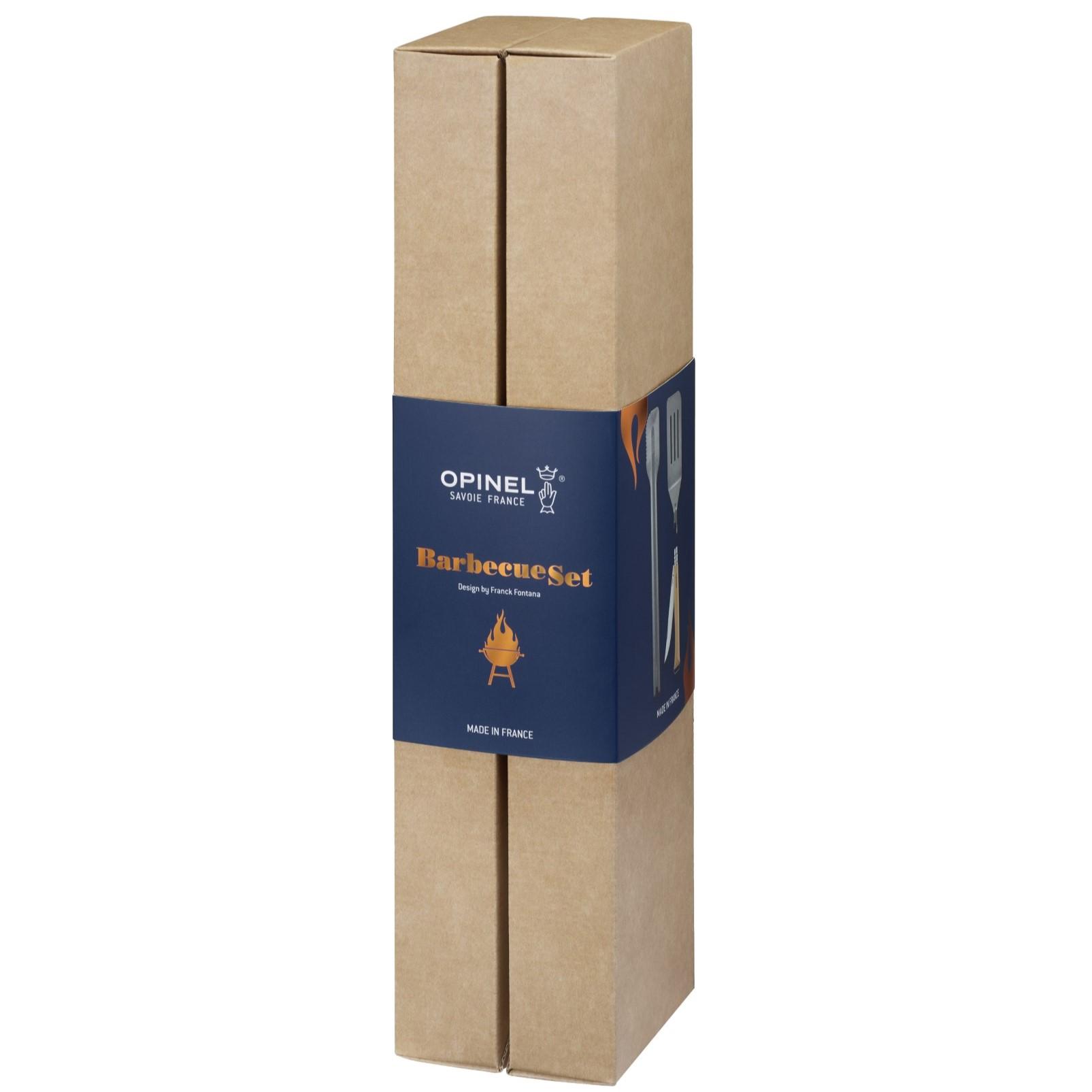 BBQ set, nůž N°12, obracečka, kleště