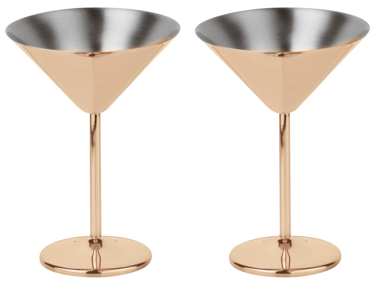Martini set, 2ks, měděná