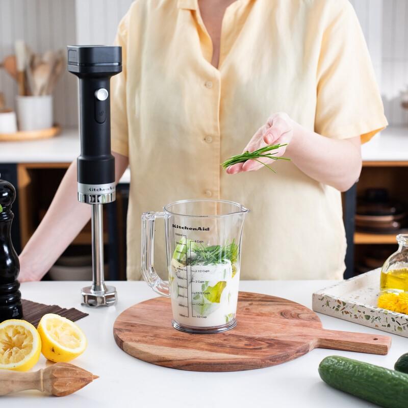 Bezdrátový tyčový mixér GO s příslušenstvím 5KHBRV05BM, černá mat 