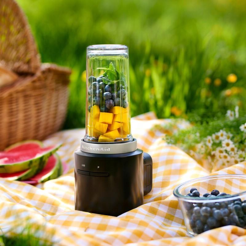 Bezdrátový osobní blender GO s baterií, 5KSBR256BM, černá mat