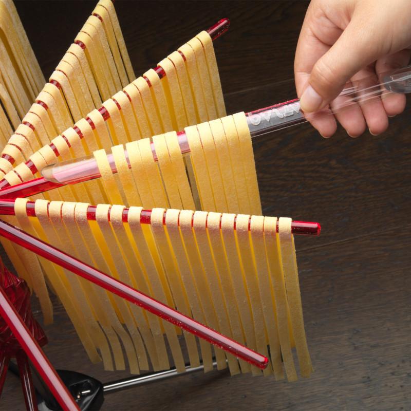 Skládací stojánek na sušení těstovin Tacapasta, transparentní