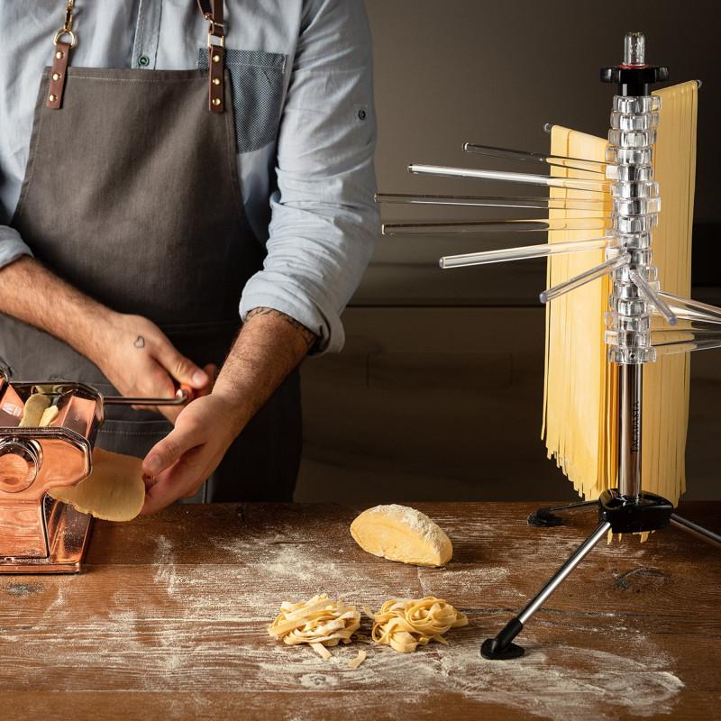 Skládací stojánek na sušení těstovin Tacapasta, transparentní