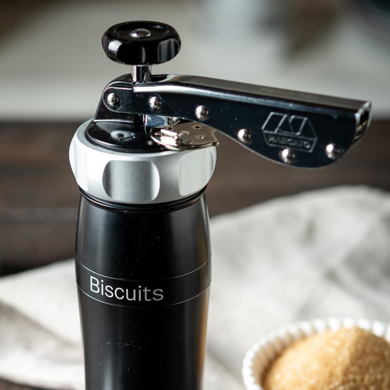 Lis na sušenky dvou velikostí + 20 nástavců, stříbrná