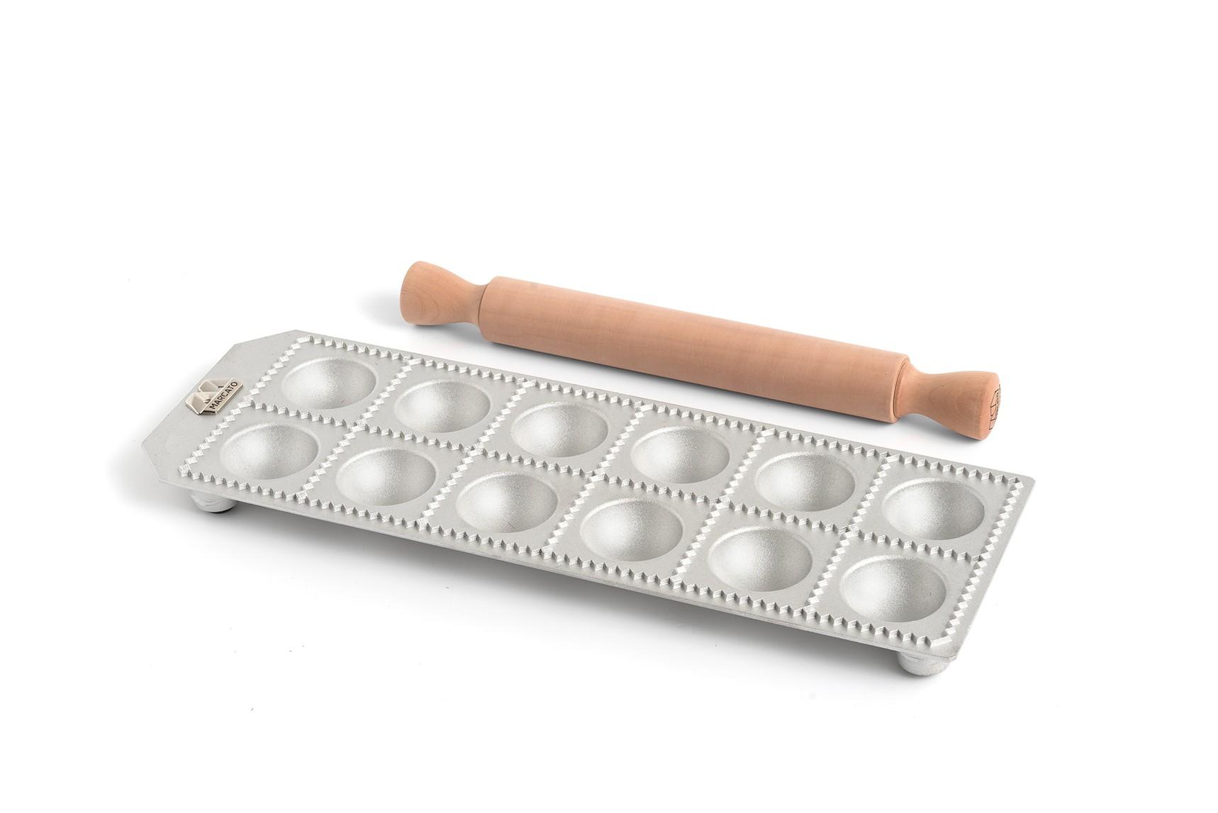 Forma na kulaté ravioli, 12 ks + váleček