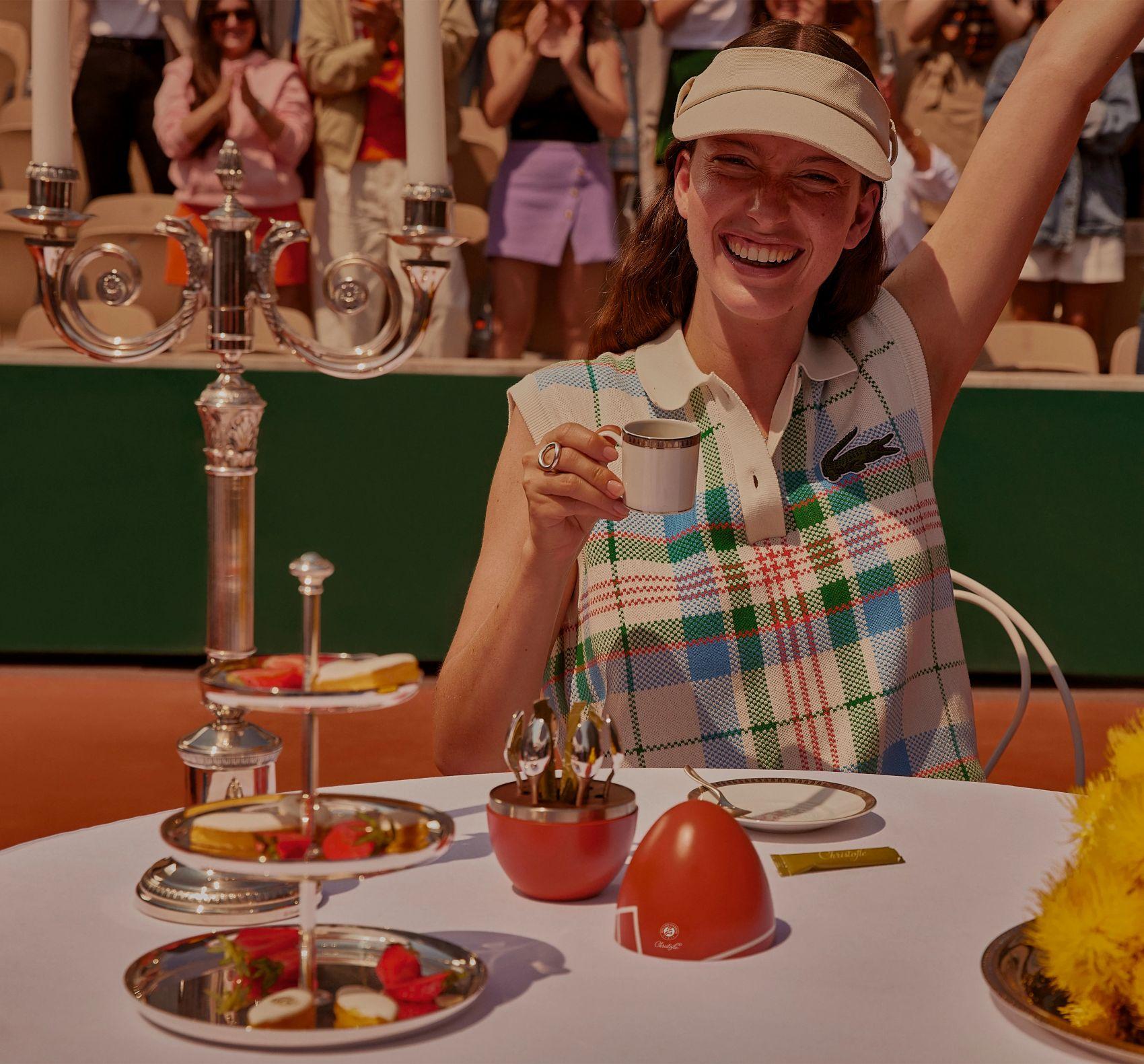 Sada postříbřených espresso lžiček Mood Coffee Roland Garros, 6 ks