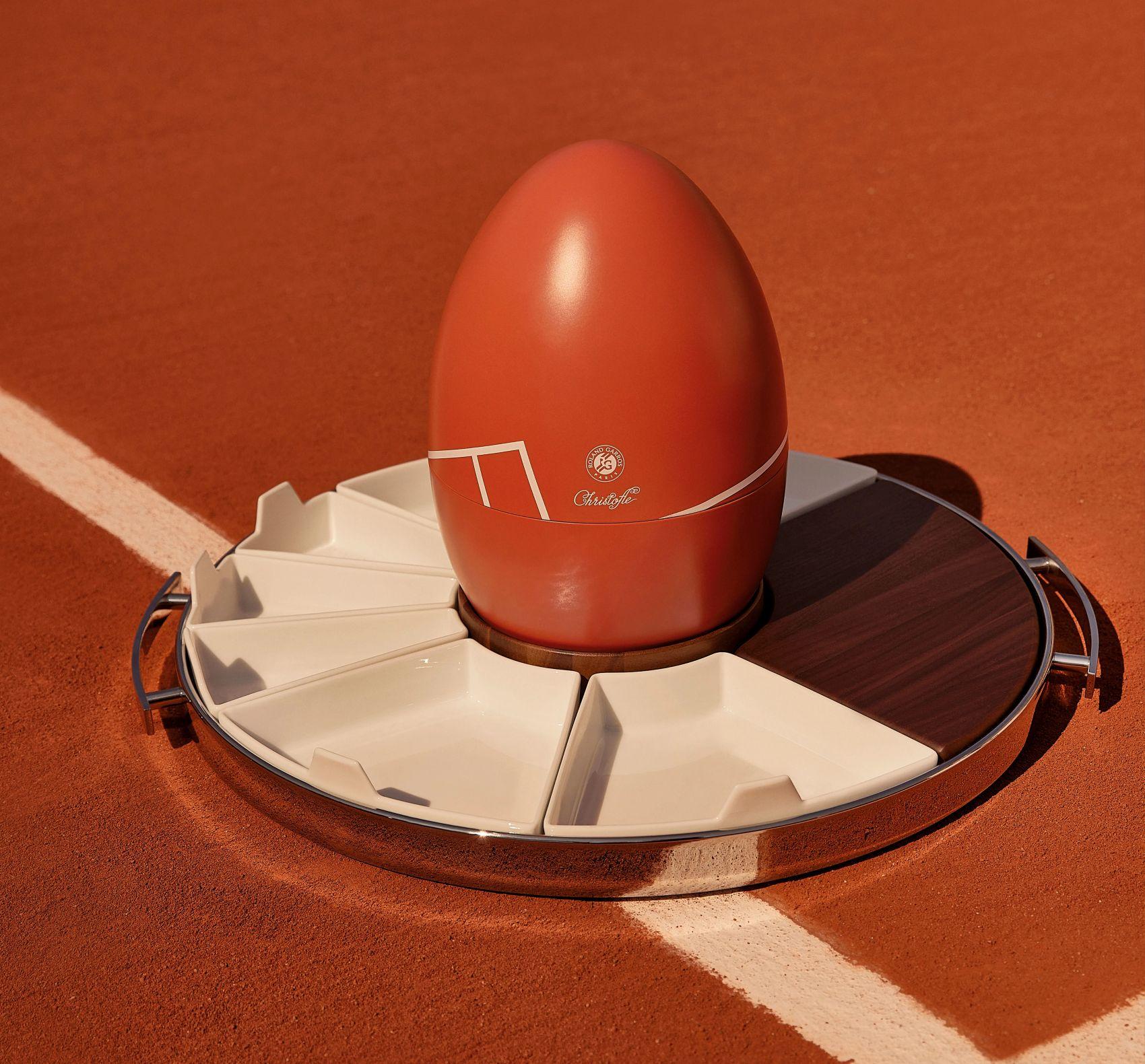 Sada postříbřených příborů na aperitiv Mood Party Roland Garros, 24 ks