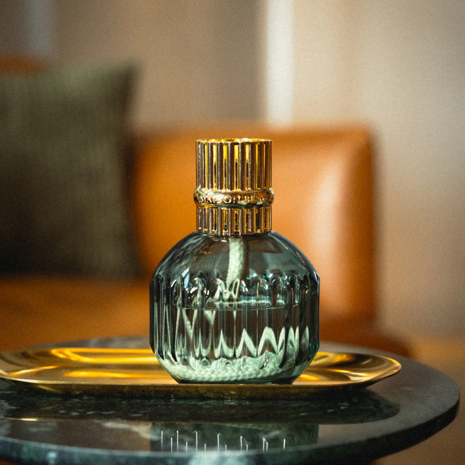 Skleněná katalytická lampa Cannelo, 284 ml, zelená