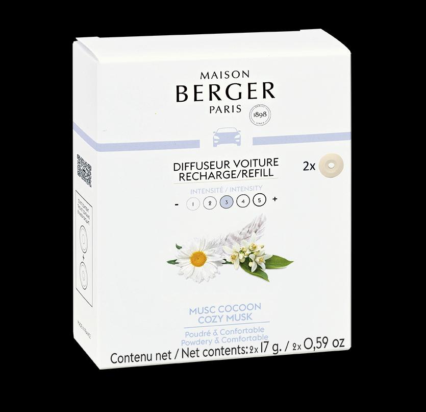 Keramická náplň vůně do auta Uklidňující pižmo, 2 ks