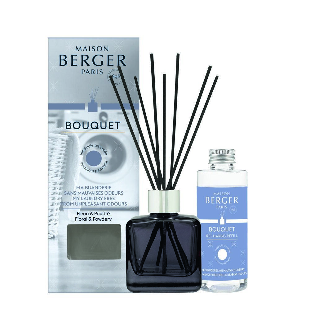 Aroma difuzér Cube + náplň Proti zápachu z prádelny – Květinová vůně 100 ml