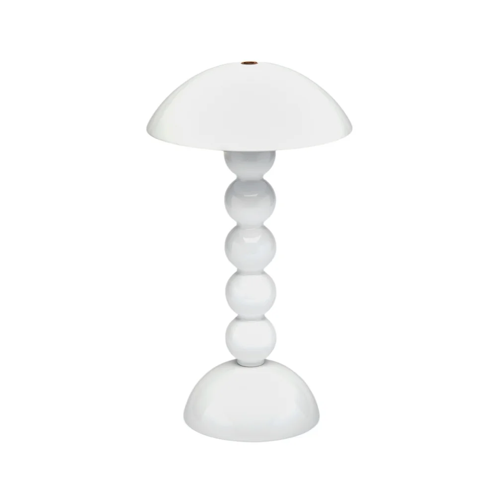 Bezdrátová dobíjecí LED lampa Bobbine, 30 cm, bílá