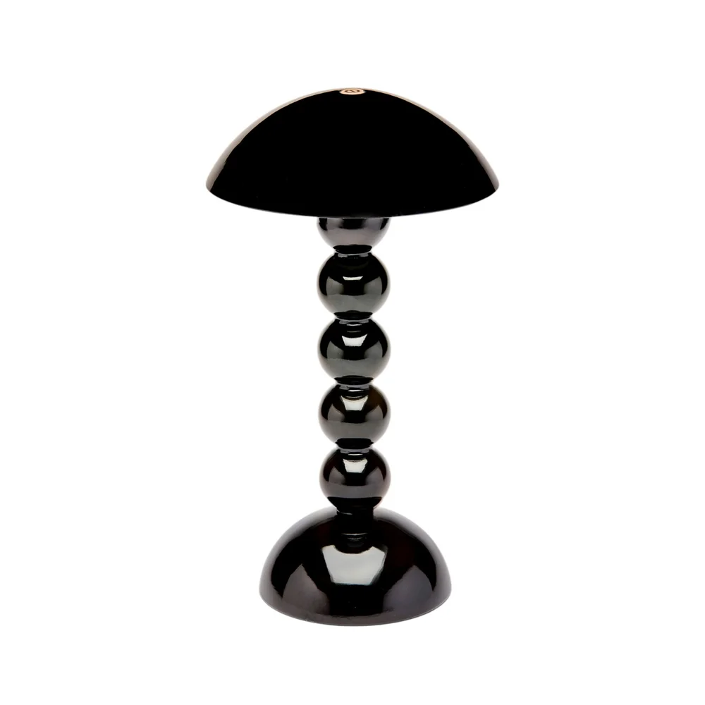 Bezdrátová dobíjecí LED lampa Bobbine, 30 cm, černá