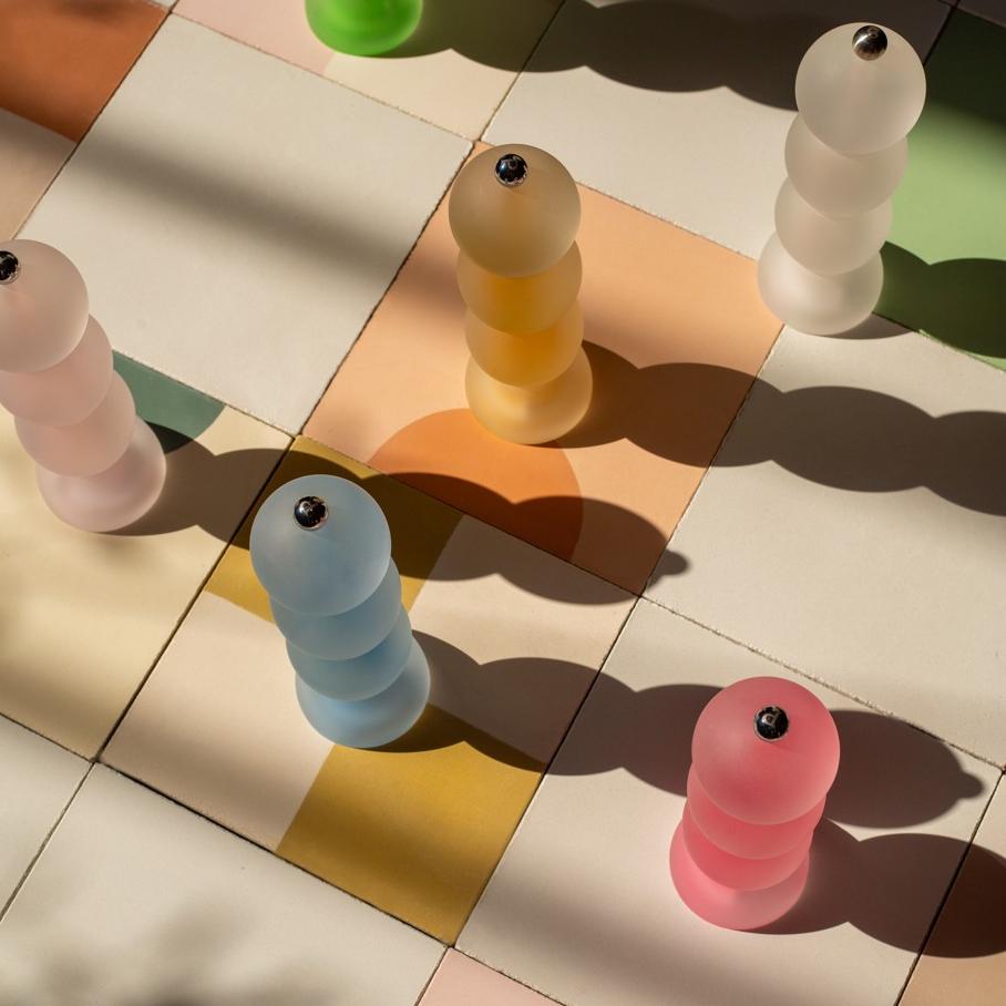 Akrylový mlýnek na sůl nebo pepř Bobbin Frosty, 24 cm, modrá