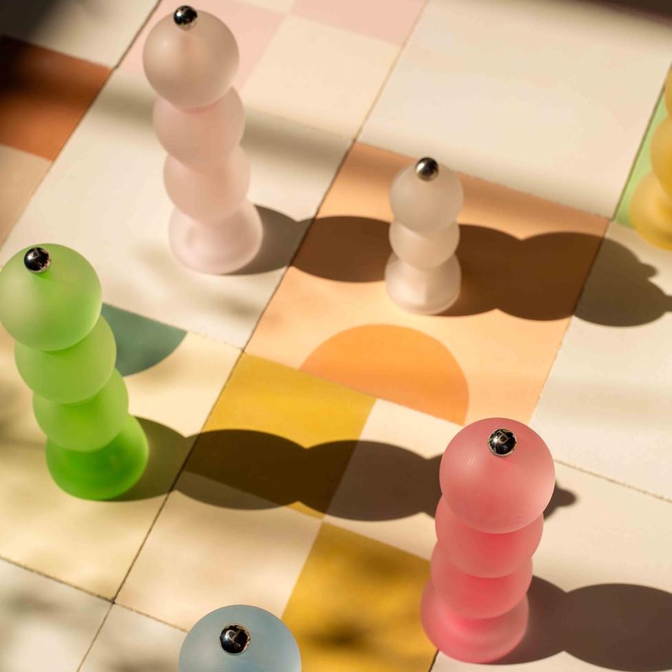 Akrylový mlýnek na sůl nebo pepř Bobbin Frosty, 24 cm, zelená