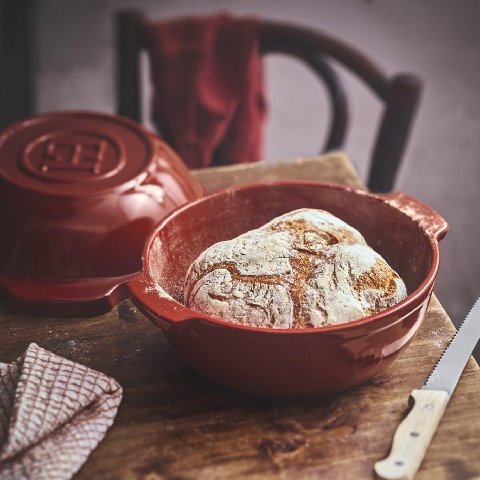 Forma na pečení chleba & hrnec na brambory One Pot Flame, 2 l, granátová