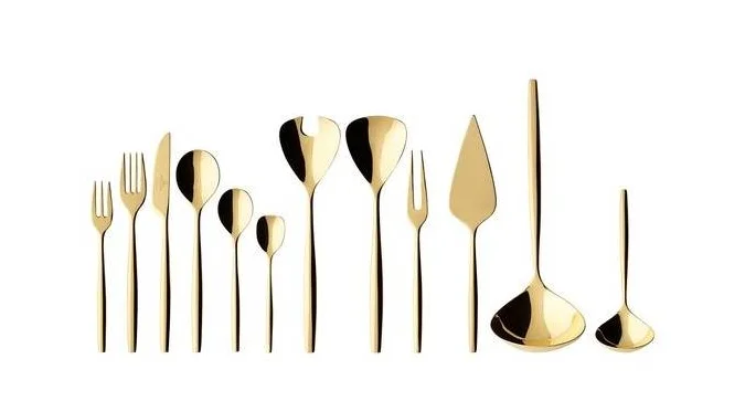 Pozlacené příbory Villeroc& Boch Metrochic D’OR