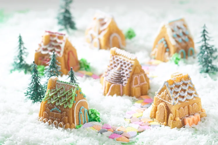 Vánoční vesnička s pomocí forem Nordic Ware