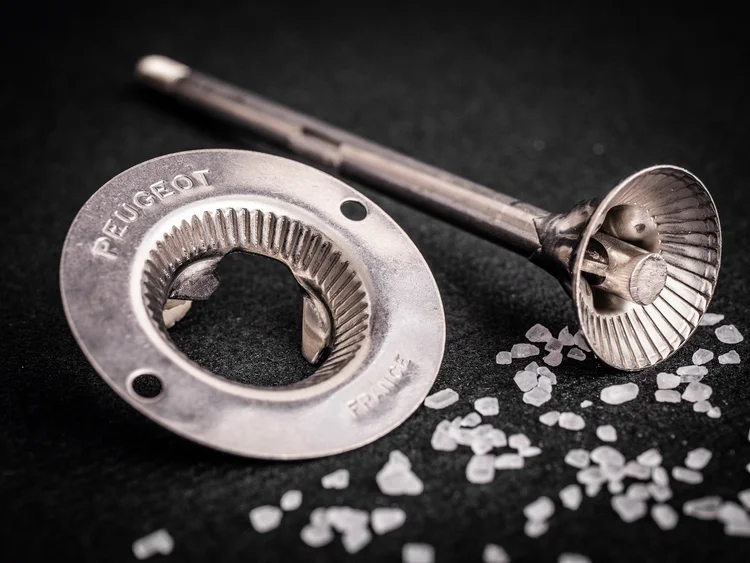 Mlecí mechanismus Peugeot mlýnků na sůl