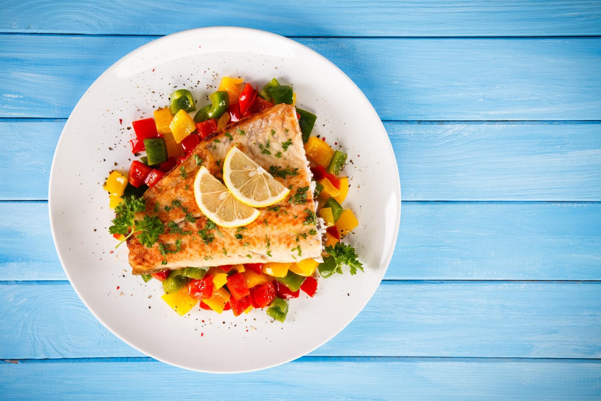 Mořský jazyk po mlynářsku se zeleninou