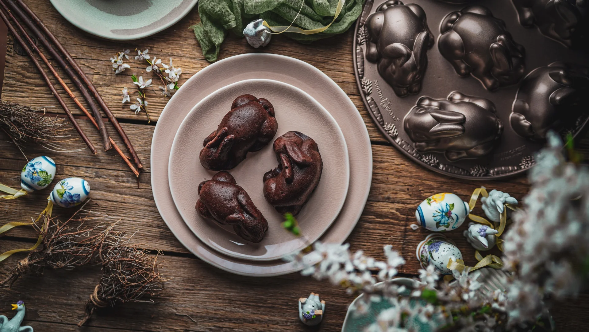 Velikonoční čokoládoví zajíčci