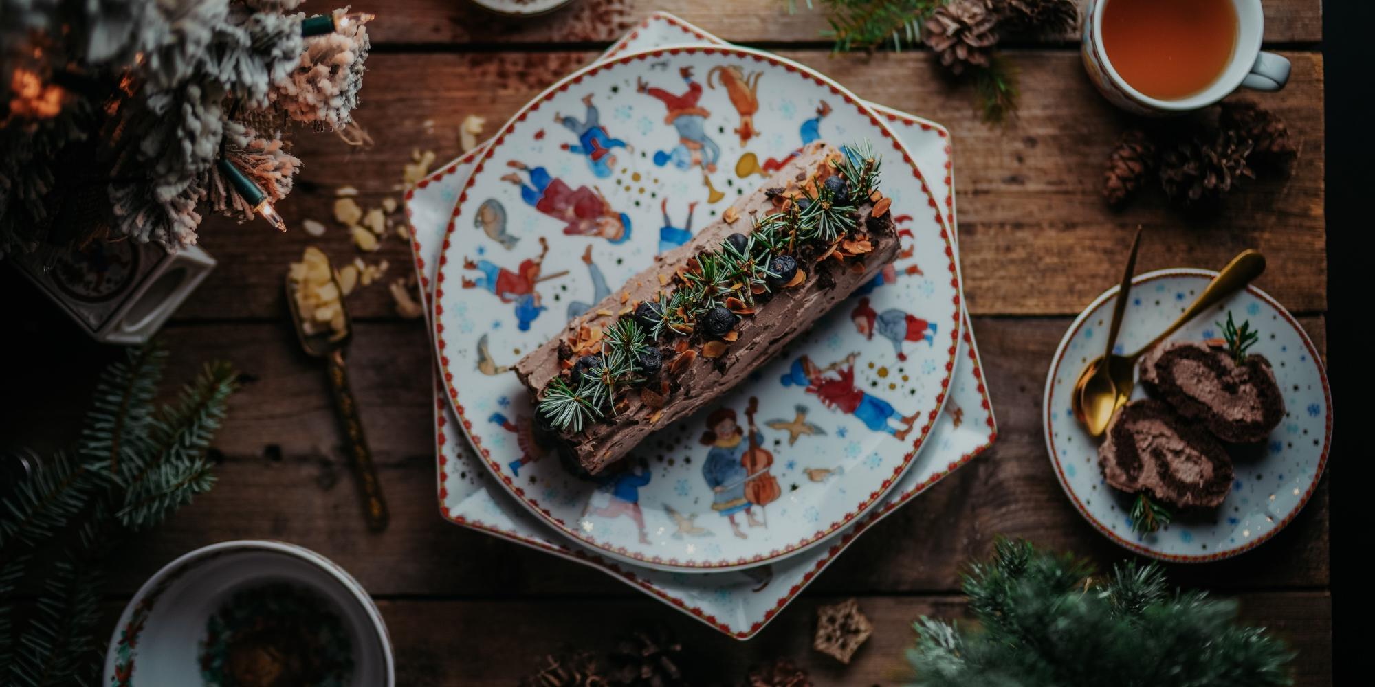 Štedrovečerný múčnik po francúzsky. Vianočná roláda s krémom 