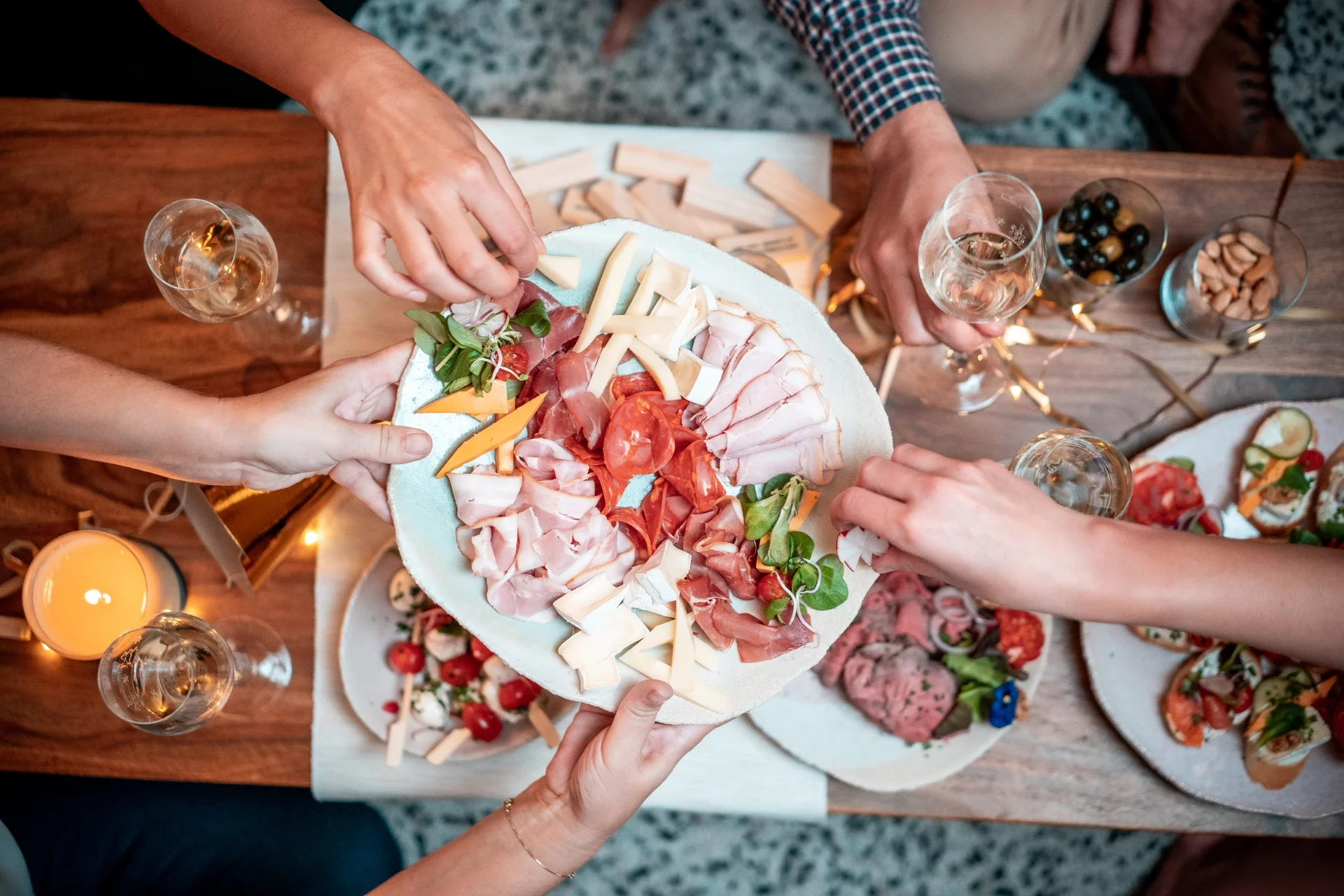 Příprava na novoroční večírek