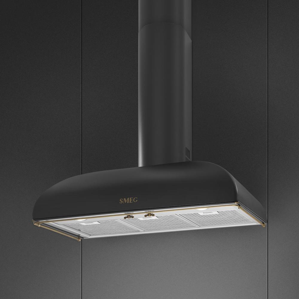 Nástenný odsávač pár z radu Coloniale, 90 cm, antracitová