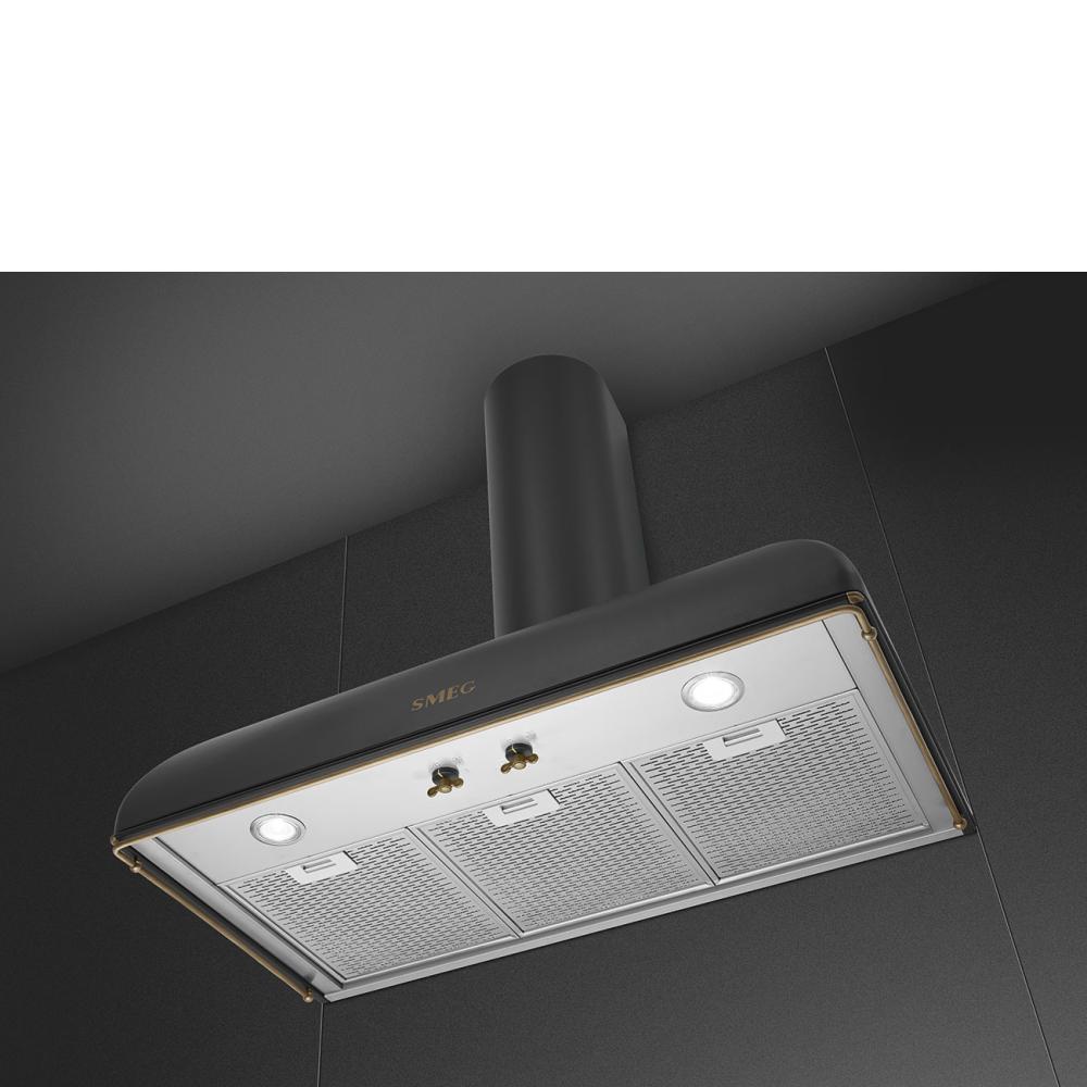 Nástenný odsávač pár z radu Coloniale, 90 cm, antracitová